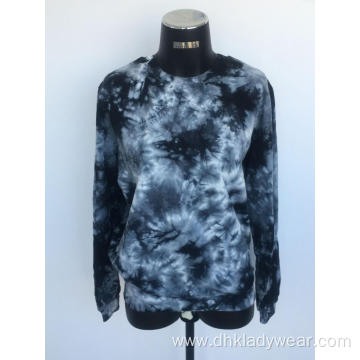 Classic Knitted Tie And Dye Pullover